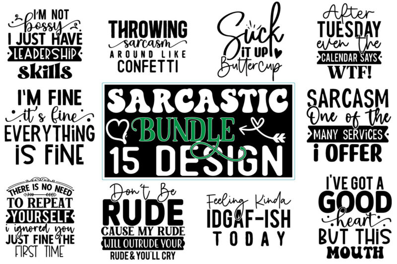 Sarcastic Coffee Mug SVG Bundle