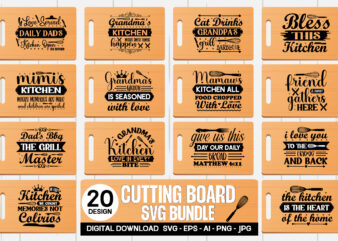 Cutting Board SVG Bundle | Kitchen Design SVG | Funny Quotes,Cutting board svg bundle, kitchen svg, farmhouse kitchen svg, potholder svg, cooking svg, baking svg, family svg, kitchen sign png