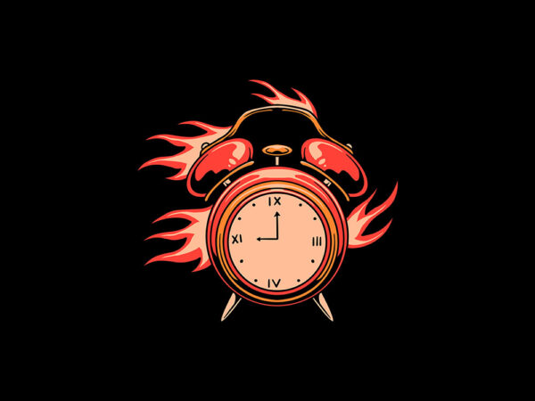 Burning time t shirt template