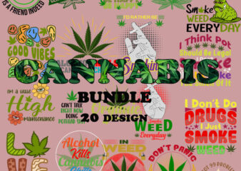 Cannabis Bundle SVG, 420 SVG, Smoke SVG, Weed SVG t shirt vector file