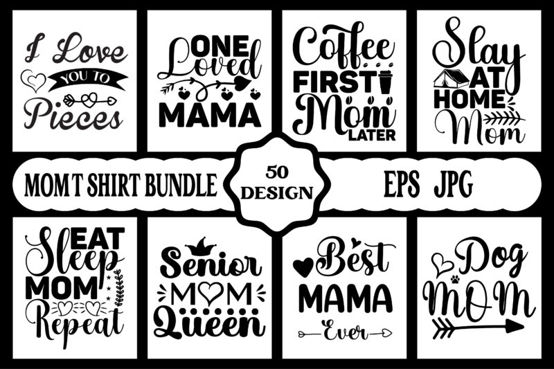 Mothers day t shirt bundle, mothers day t shirt vector set, Happy mothers day t-shirt set, Mother's day element vector, lettering mom t-shirt, Mommy t shirt, decorative mom tshirt, Mom