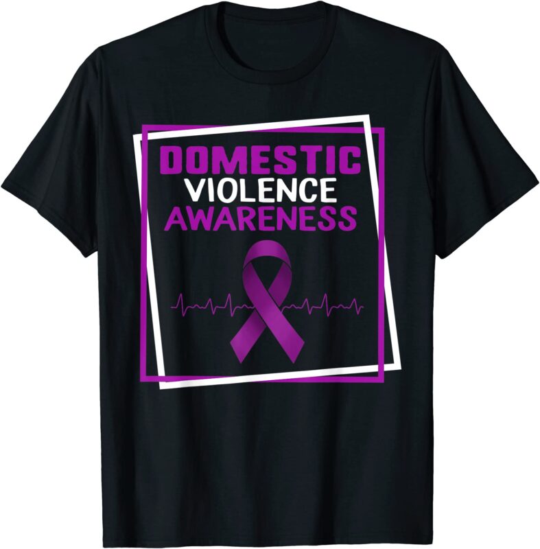 15 Domestic Violence Awareness Shirt Designs Bundle For Commercial Use ...