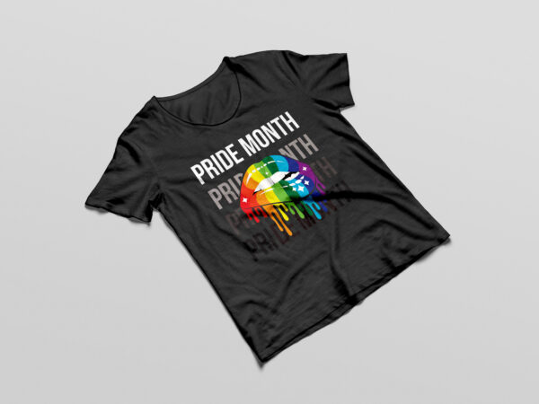 Pride Month Demon LGBT Gay Pride Month Transgender Lesbian T-Shirt Design svg png