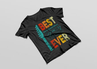 best guitar dad ever chords best dad guitar svgng guitar dad t-shirt design Fathers day and dad Gifts For best families
