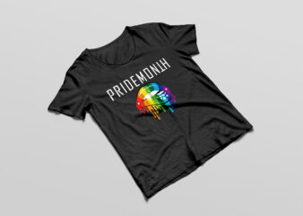 Pride Month Demon LGBT Gay Pride Month Transgender Lesbian T-Shirt Design svg png
