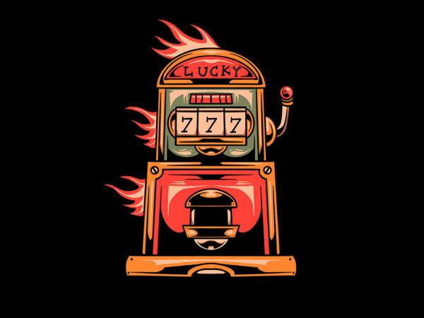 Lucky game t shirt vector graphic