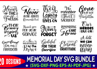 Memorial Day SVG t-shirt design Bundle, Memorial Day SVG bundle