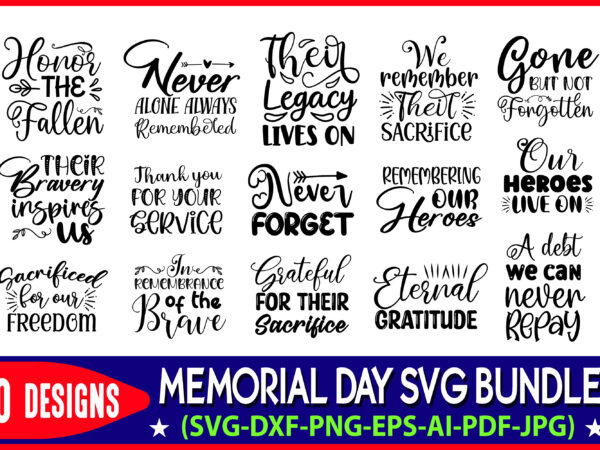 Memorial day svg t-shirt design bundle, memorial day svg bundle