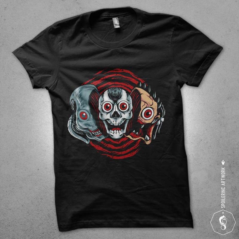 skull x bone tshirt design bundle