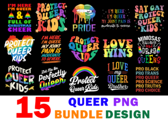 15 Queer shirt Designs Bundle For Commercial Use, Queer T-shirt, Queer png file, Queer digital file, Queer gift, Queer download, Queer design