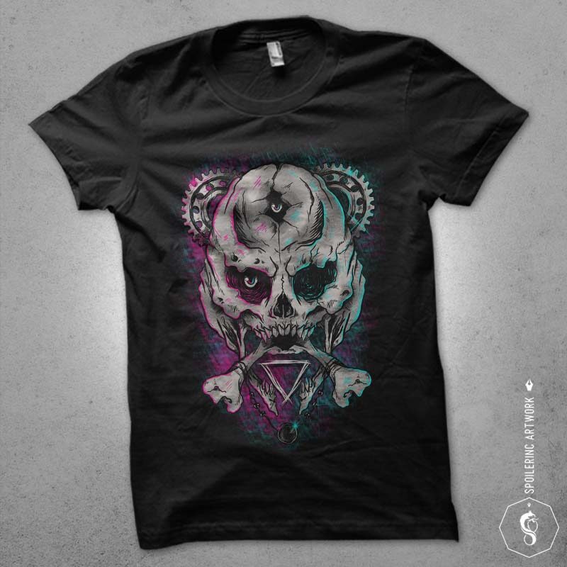 skull x bone tshirt design bundle