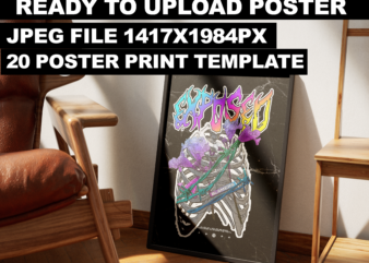 20 POSTER print template streetwear design Deal | JPG file