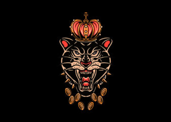 queen panther t shirt illustration