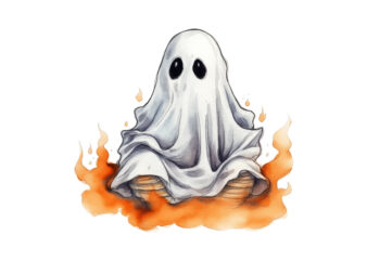 Cute Ghost Halloween Sublimation Clipart