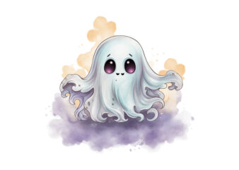 Cute Ghost Halloween Sublimation Clipart t shirt vector file