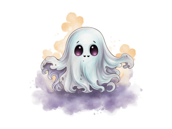 Cute ghost halloween sublimation clipart t shirt vector file