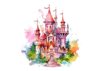 Art Baby background Dream Fairy Fairy Tale Fantasy Fort Fortress Game Graphic Gothic Character Birthday Hand-drawn Happy Girl Design Cute Poster Legend Knight Illustration Magic Princess Tale Tower Watercolor Story