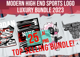 Modern High End Sports Logo Luxary Bundle 2023 t shirt designs for sale