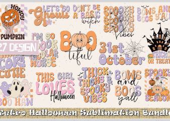 Retro Halloween Sublimation Bundle-7