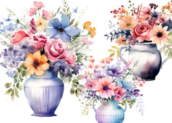 floral, flower, watercolor, painting, houseplant, garden, collection, vintage, sunflower, yellow, multipurpose, clip art, rustic, art, element, drawing, illustration, decoration, decorative, texture, design, colourful, template, beauty, invitation, romantic, drawn, background, bouquet, colorful, clipart, nature, spring, vase of flowers, plant, vase, rose, isolated, flora, trendy, watering can, gardener, trend, arrangements, artistic, creative, foliage, graphic, paint, wedding