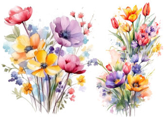 Background Spring Clipart, Wildflower Png, Spring Flowers Floral Clipart, Flower Png, Wild Flowers, Grass Clipart, Watercolor Grass, Flower Watercolor, Watercolor Floral Wreath, Spring Flower Illustration, Watercolor Springtime Floral, Watercolor Clipart,