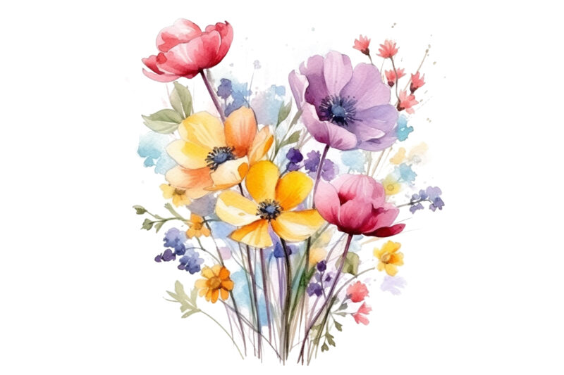 Background Spring Clipart, Wildflower Png, Spring Flowers Floral Clipart, Flower Png, Wild Flowers, Grass Clipart, Watercolor Grass, Flower Watercolor, Watercolor Floral Wreath, Spring Flower Illustration, Watercolor Springtime Floral, Watercolor Clipart,