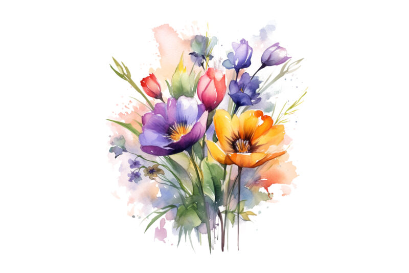 Background Spring Clipart, Wildflower Png, Spring Flowers Floral Clipart, Flower Png, Wild Flowers, Grass Clipart, Watercolor Grass, Flower Watercolor, Watercolor Floral Wreath, Spring Flower Illustration, Watercolor Springtime Floral, Watercolor Clipart,
