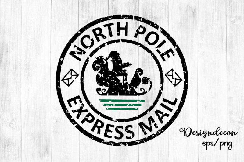 North Pole Rubber Stamps Bundle, Post stamp designs set, Santa Stamp design collection, North pole stickers, Christmas logo, Reindeer Express special Delivery Badge, Shipping labels, Santa's Mail, Post stamp Sticker
