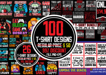 Gaming T-shirt Bundle,100 T-shirt Designs,on sell Design,Big Sell Design,Game Over T-shirt Design,Are We Done Yet, I Paused My Game To Be Here T-shirt Design,2021 t shirt design, 9 shirt, amazon