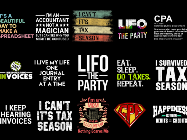 15 accounting shirt designs bundle for commercial use part 3, accounting t-shirt, accounting png file, accounting digital file, accounting gift, accounting download, accounting design