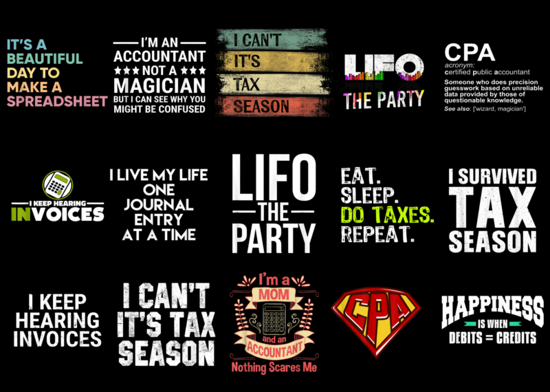 15 Accounting Shirt Designs Bundle For Commercial Use Part 3, Accounting T-shirt, Accounting png file, Accounting digital file, Accounting gift, Accounting download, Accounting design