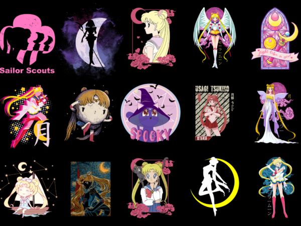 15 sailor moon shirt designs bundle for commercial use part 2, sailor moon t-shirt, sailor moon png file, sailor moon digital file, sailor moon gift, sailor moon download, sailor moon design