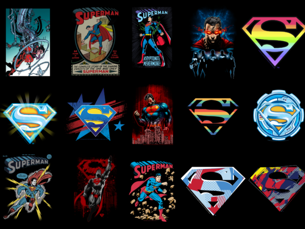 15 superman shirt designs bundle for commercial use, superman t-shirt, superman png file, superman digital file, superman gift, superman download, superman design