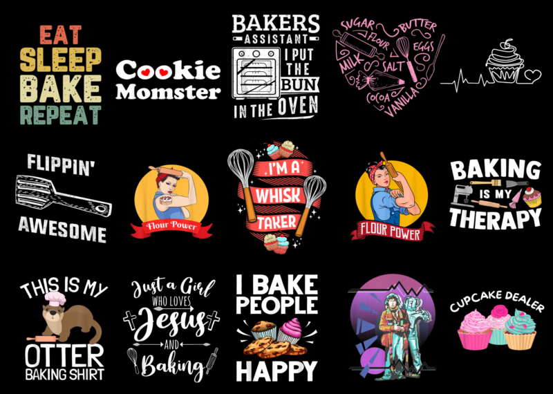 15 Baker Shirt Designs Bundle For Commercial Use Part 3, Baker T-shirt, Baker png file, Baker digital file, Baker gift, Baker download, Baker design