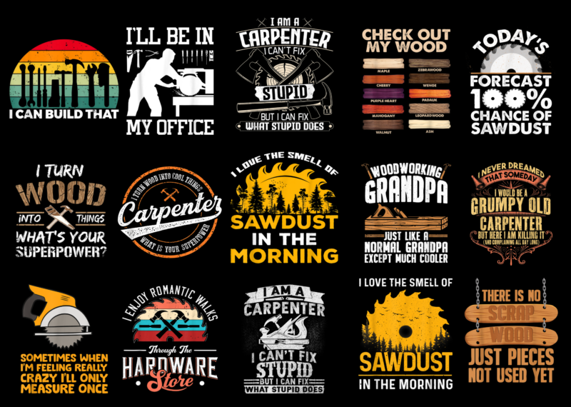 15 Carpenter Shirt Designs Bundle For Commercial Use Part 3, Carpenter T-shirt, Carpenter png file, Carpenter digital file, Carpenter gift, Carpenter download, Carpenter design