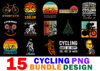 15 Cycling Shirt Designs Bundle For Commercial Use Part 2, Cycling T-shirt, Cycling png file, Cycling digital file, Cycling gift, Cycling download, Cycling design