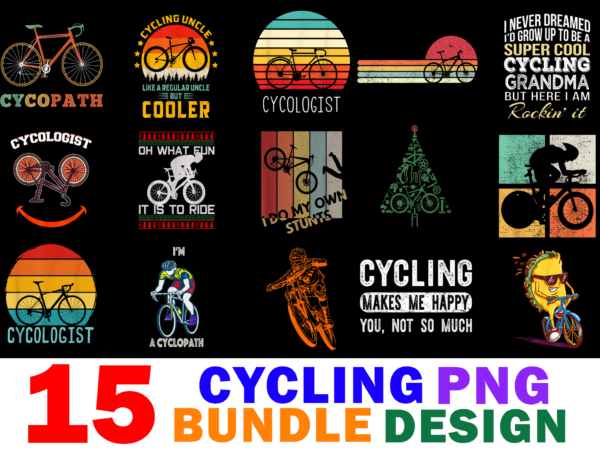 15 cycling shirt designs bundle for commercial use part 2, cycling t-shirt, cycling png file, cycling digital file, cycling gift, cycling download, cycling design