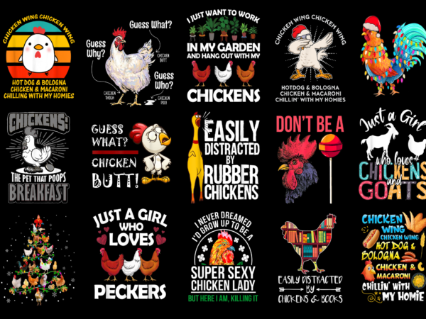 15 chicken shirt designs bundle for commercial use part 3, chicken t-shirt, chicken png file, chicken digital file, chicken gift, chicken download, chicken design