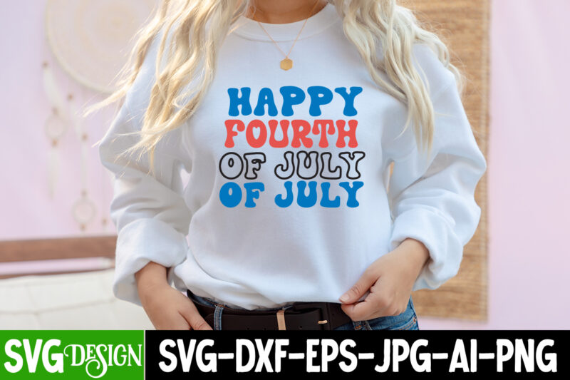 Happy Fourth of July T-Shirt Design, Happy Fourth of July Vector T-Shirt Design On Sale, American Mama T-Shirt Design, American Mama SVG Cut File, 4th of July SVG Bundle,4th of