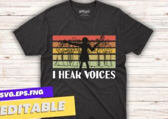 I hear voice Funny Choir Director Soprano Alto Tenor Bass t shirt design vector, vocal, singing, teacher, coach, choir, director, pitch, t-shirt, singer, gift, coaching, Choir Director,