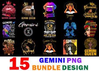 15 Gemini Shirt Designs Bundle For Commercial Use Part 3, Gemini T-shirt, Gemini png file, Gemini digital file, Gemini gift, Gemini download, Gemini design