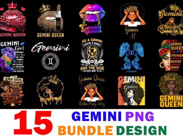 15 gemini shirt designs bundle for commercial use part 3, gemini t-shirt, gemini png file, gemini digital file, gemini gift, gemini download, gemini design