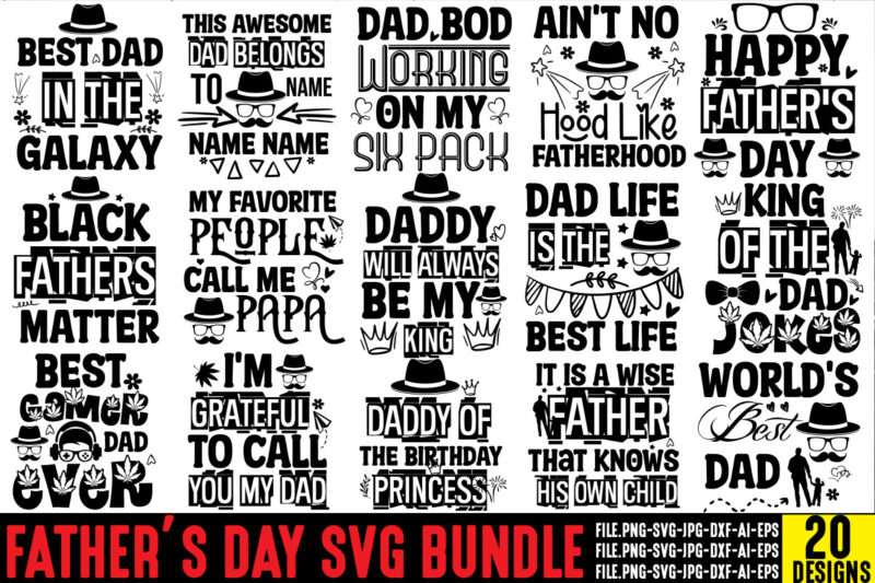 Father's Day T-shirt Bundle,Ain't No Hood Like Fatherhood T-shirt Design,Reel Great Dad T-Shirt Design, Reel Great Dad SVG Cut File, DAD LIFE Sublimation Design ,DAD LIFE SVG Design, Father’s Day