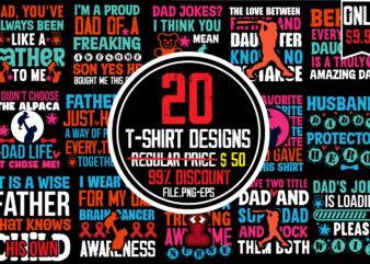 Father’s Day T-shirt Bundle,20 T-shirt Design,Dad retro T-shirt Design You Can Use Printing And T-Shirt Design . Father’s day,fathers day,fathers day game,happy father’s day,happy fathers day,father’s day song,fathers,fathers day gameplay,father’s