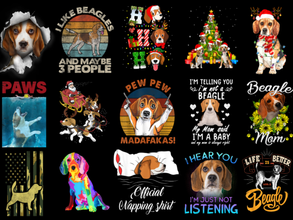 15 beagle shirt designs bundle for commercial use part 4, beagle t-shirt, beagle png file, beagle digital file, beagle gift, beagle download, beagle design