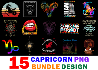 15 Capricorn Shirt Designs Bundle For Commercial Use Part 3, Capricorn T-shirt, Capricorn png file, Capricorn digital file, Capricorn gift, Capricorn download, Capricorn design