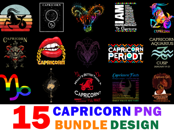 15 capricorn shirt designs bundle for commercial use part 3, capricorn t-shirt, capricorn png file, capricorn digital file, capricorn gift, capricorn download, capricorn design