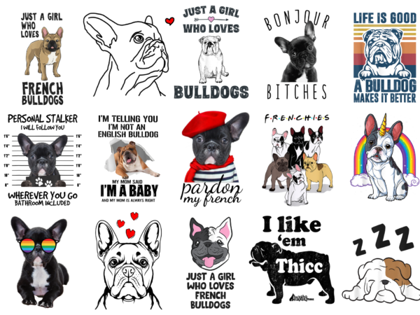 15 bulldog shirt designs bundle for commercial use part 4, bulldog t-shirt, bulldog png file, bulldog digital file, bulldog gift, bulldog download, bulldog design