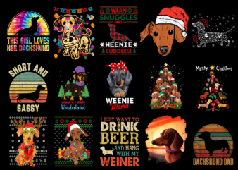 15 Dachshund Shirt Designs Bundle For Commercial Use Part 4, Dachshund T-shirt, Dachshund png file, Dachshund digital file, Dachshund gift, Dachshund download, Dachshund design