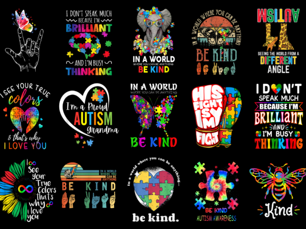 15 autism awareness shirt designs bundle for commercial use part 3, autism awareness t-shirt, autism awareness png file, autism awareness digital file, autism awareness gift, autism awareness download, autism awareness design